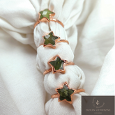 Green Vessonite Ring, Electroplated Ring, Promise Ring, Dainty Jewelry, Natural Gemstone Ring, Purpose Ring, Anniversary Ring, Gift For Her